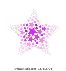 Star of stars. Vector