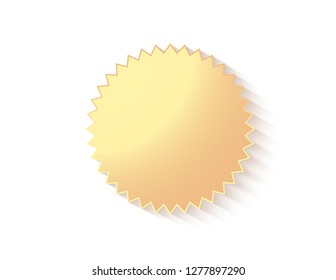 Star Sticker Empty Stock Vector (Royalty Free) 1277897290 | Shutterstock