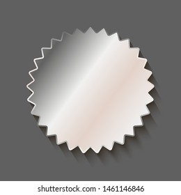 Star sticker icon empty decor
