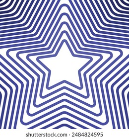 Star stripe line vector illustrator