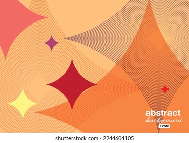 estrella con fondo de tema de edición de degradado de línea rayada para banner de publicidad, folleto, página de aterrizaje del sitio web, pasos vectoriales de portada del bloc de notas.