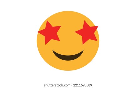 star struck emoji vector, star struck for website emoji