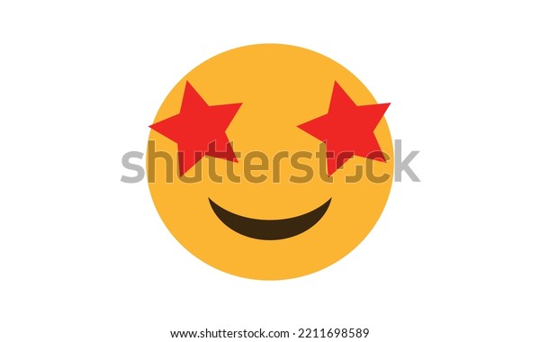 Star Struck Emoji Vector Star Struck Stock Vector Royalty Free