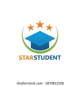 Star student logo template design
