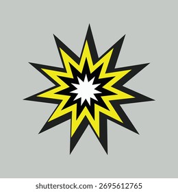 star style flower object shaped icon 
