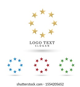 Star Success & Creativity Logo. Symbol & Icon Vector Template.