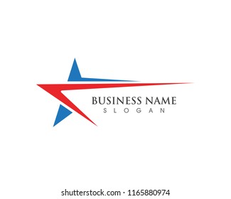 Star success logo and symbol vector template