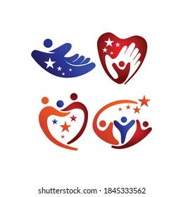 star success partner template Symbol Illustration Set