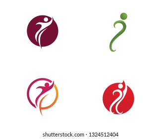 Star success people care logo and symbols template