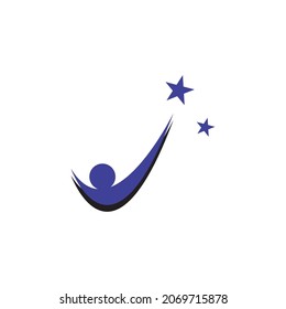 Star success people care logo and symbols template