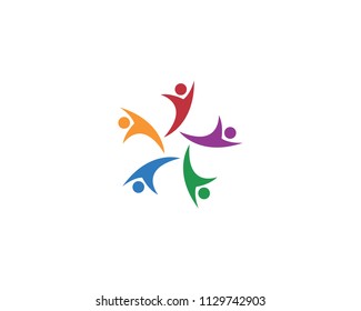 Star success people logo and symbols
