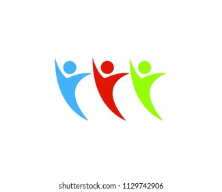 Star success people logo and symbols