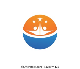 Star success people template vector icon illustration design