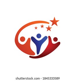 star success Together partner template Symbol Illustration