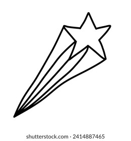 star of summer doodles icon set