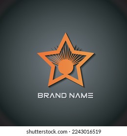 Plantilla vectorial de diseño de logotipo Star y Sun Símbolo de icono Ilustración