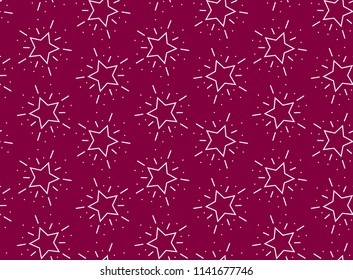 Star Sunburst Vector Repeat Seamless Pattern Background for posters, flyers, marketing, social media, crafts, magazine, editorial, advertisement