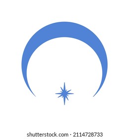 star surrounded by quarter moon