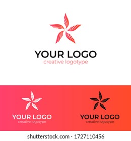 diseño de logotipo de oscilaciones estrella plantilla de logotipo creativo vector