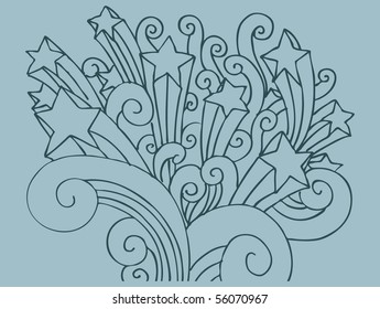 Star Swirl Background