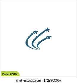 star swoosh icon, Simple element illustration. success concept symbol design. Can be used for logo template