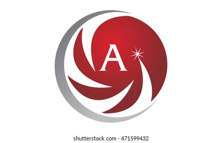 Star Swoosh Initial A
