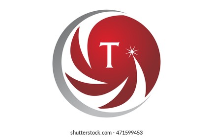 Star Swoosh Initial T