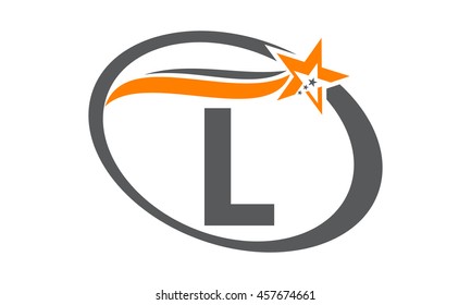 Star Swoosh Letter L