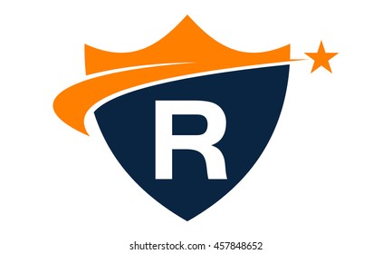 Star Swoosh Letter R