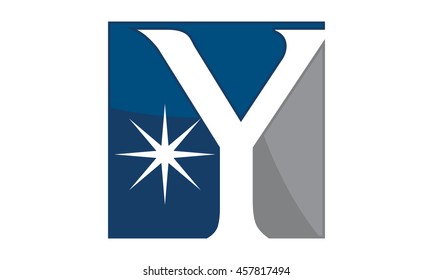 Star Swoosh Letter Y