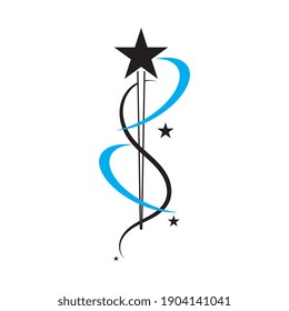 logo y vector de símbolo de star swoosh