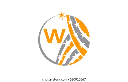 Star Swoosh Solution Initial W