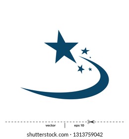 star swoosh style logo template