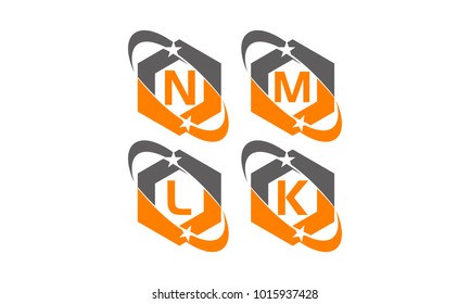 Star Swoosh Template Set