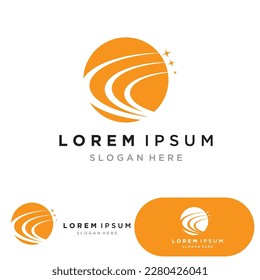 star and swosh business success logo
