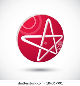 Star symbol , abstract icon, 3d vector symbol