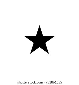 Star Symbol or clipart black color vector