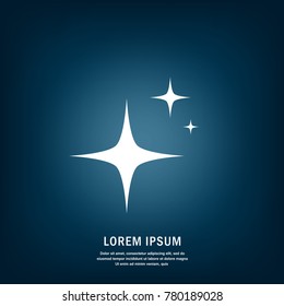 Star. Symbol of decoration, award, quality, rating. Isolated vector icon, sign, emblem, pictogram. Flat style for design, web, logo or UI. Eps10