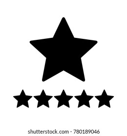 Star. Symbol of decoration, award, quality, rating. Isolated vector icon, sign, emblem, pictogram. Flat style for design, web, logo or UI. Eps10