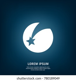 Star. Symbol of decoration, award, quality, rating. Isolated vector icon, sign, emblem, pictogram. Flat style for design, web, logo or UI. Eps10
