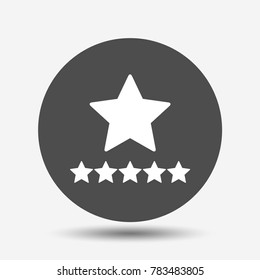 Star. Symbol of decoration, award, quality, rating. Isolated vector icon, sign, emblem, pictogram. Flat style for design, web, logo or UI. Eps10