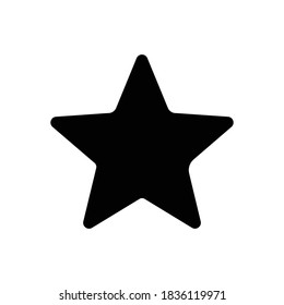 Símbolo de estrella. vector de plantilla de diseño