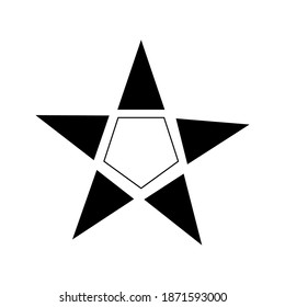 star symbol. flat star icon vector