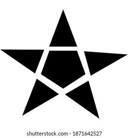 star symbol. flat star icon vector