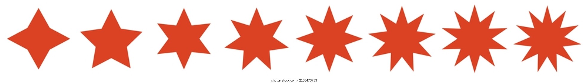 Star symbol, star icon vector