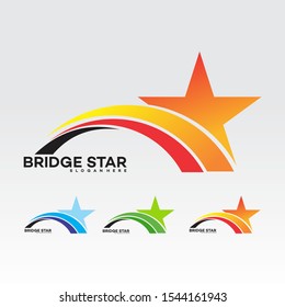 Star symbol logo template  vector