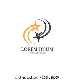 star symbol and logo and symbol vector