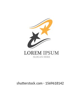 star symbol and logo and symbol vector