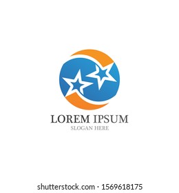 star symbol and logo and symbol vector