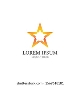 star symbol and logo and symbol vector